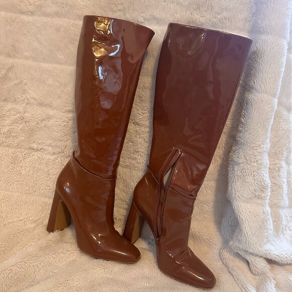 AMBROSE TAN PATENT Boot - Picture 1 of 4